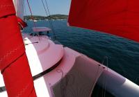 yacht trimarano neel 45 prua roll genoa vela gennaker